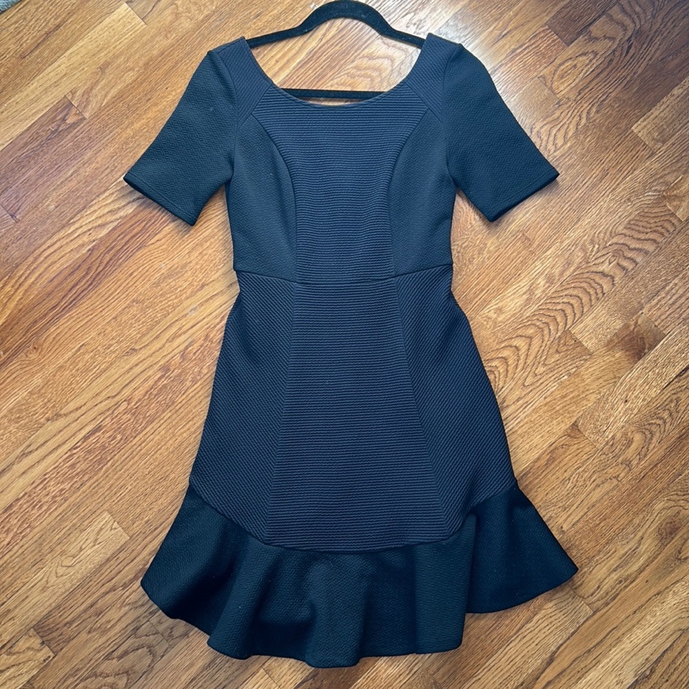Anthropologie Black Textured Dress